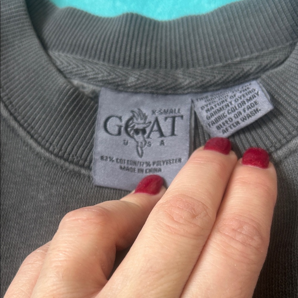 GOAT USA Charcoal Sweatshirt for Women - Picture 3 of 5